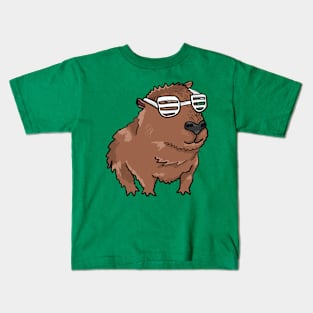 Capybara with shades Kids T-Shirt